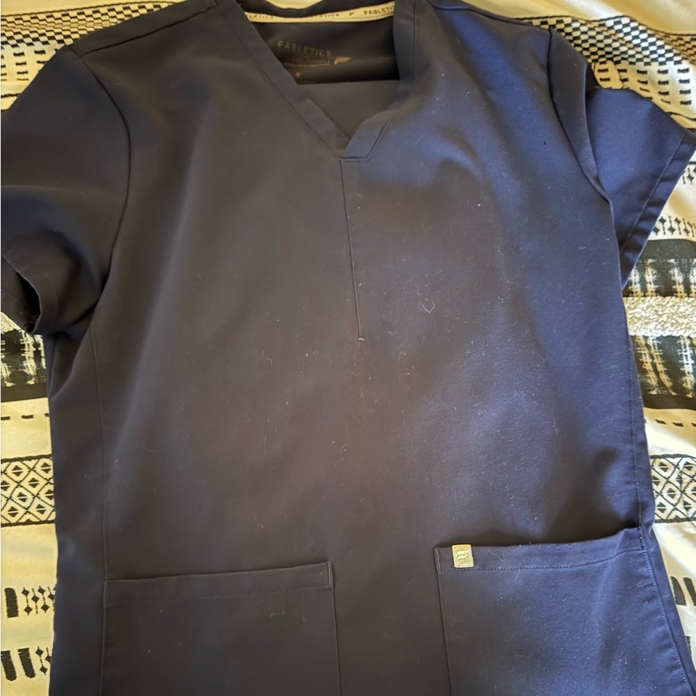 Fabletics Navy Scrub Top- Multiple Fabletics Scru… - image 1